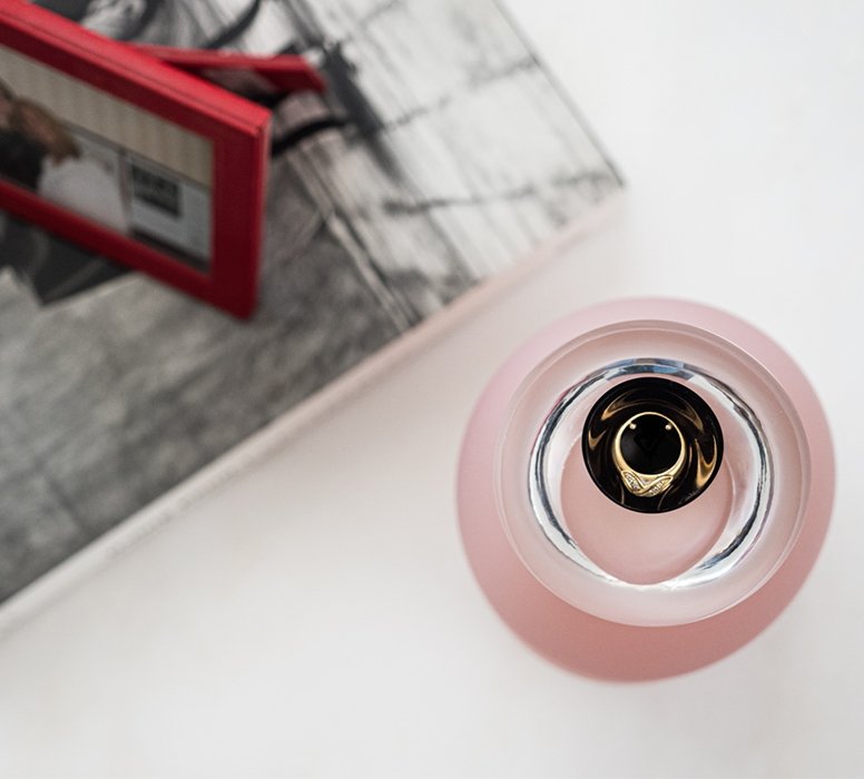 “Ovation” Small Pink Glass Keepsake Urn - Modern Memorials