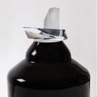 “Embrace” Large Black Glass Cremation Urn - Modern Memorials