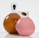 "Orb" Medium Pink Glass Cremation Urn - Modern Memorials