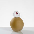 "Orb" Small Beige Glass Keepsake Urn - Modern Memorials