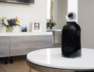 "Ovation” Medium Black Glass Cremation Urn - Modern Memorials