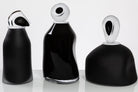 "Ovation” Medium Black Glass Cremation Urn - Modern Memorials