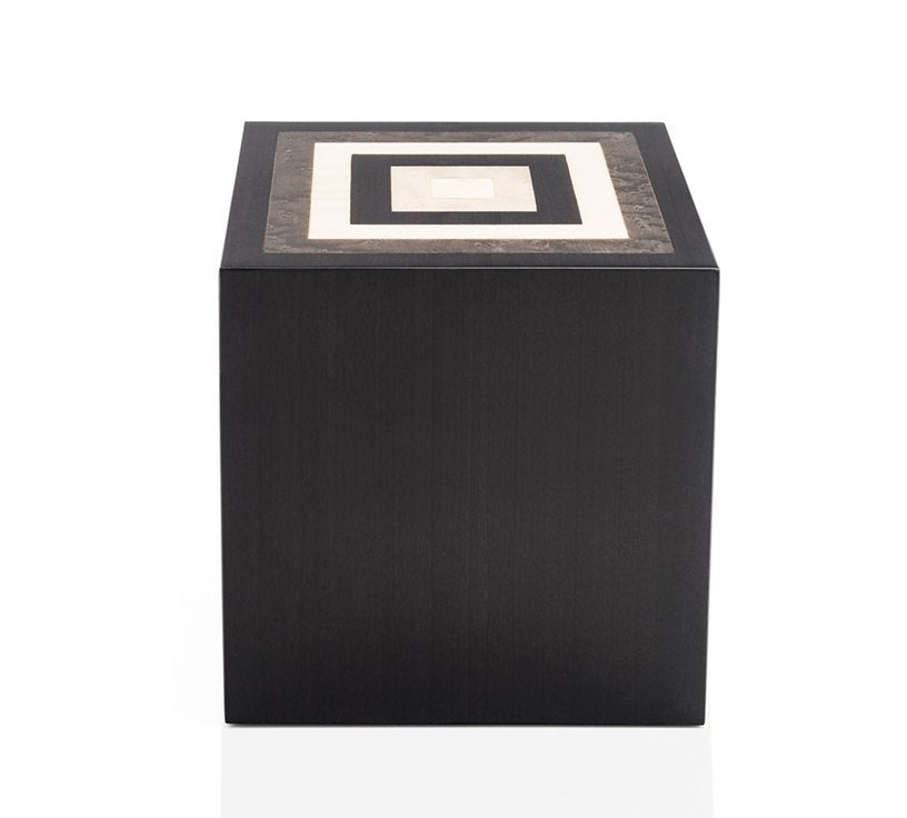 “Piazza” Handmade Italian Lacquered Wooden Cremation Urn - Modern Memorials