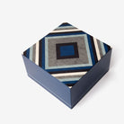 The Amalfi - Large Blue Wood Cremation Urn - Modern Memorials