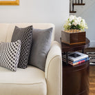 The Milano - Large Orange Zig Zag Wood Cremation Urn - Modern Memorials