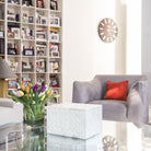 “Weaved” White Horn Inlay Cremation Urn - Modern Memorials